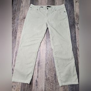 Talbots Signature Pants Womens Size 12P Signature Ankle Corduroy Sage Green